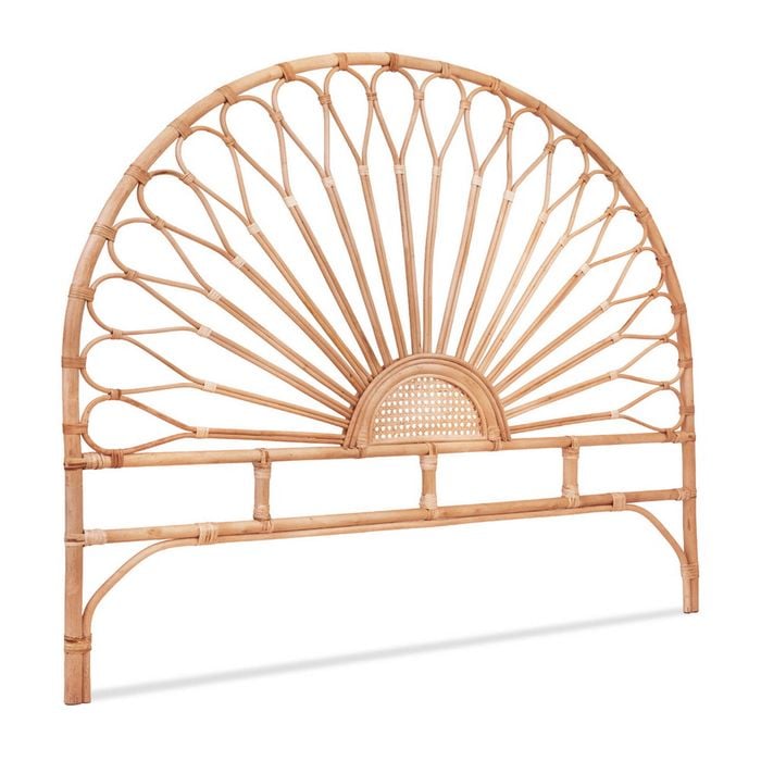 Artiss Bed Headboard Queen Bedhead Rattan - MARI Pine