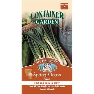 Mr Fothergill's Spring Onion Savel Container Seeds