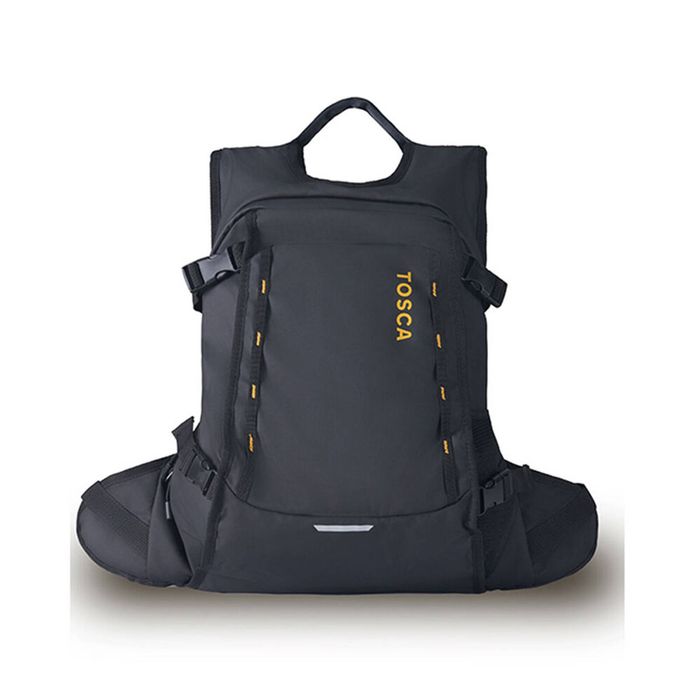 Tosca Delta Deluxe Outdoor Travel Adjustable Backpack Multipurpose Bag Black