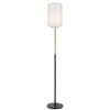 Telbix Korova Modern Standing Floor Lamp Light Marble Glass Metal Brass Matt Opal Black Marble