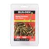 Buildex 10G x 30mm Gold Passivated Sheet Metal Screws - 50 Pack