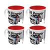 4x Nostalgic-art Ceramic Drinking Mug Bmw M Power Car 9x9x9cm