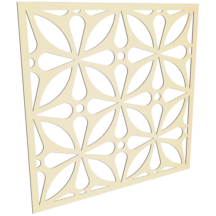 ProtectorAl 300-1200 x 300-1200mm Primrose Morrocco Unframed Solid Aluminium Decorative Panel