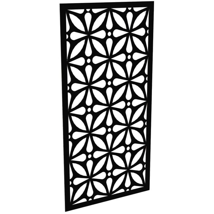 ProtectorAl 300-1200 x 1201-2400mm Satin Black/Gloss Black Morrocco Unframed Composite Deco Panel