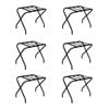 Harbour Housewares Folding Metal Luggage Racks - Pack of 6