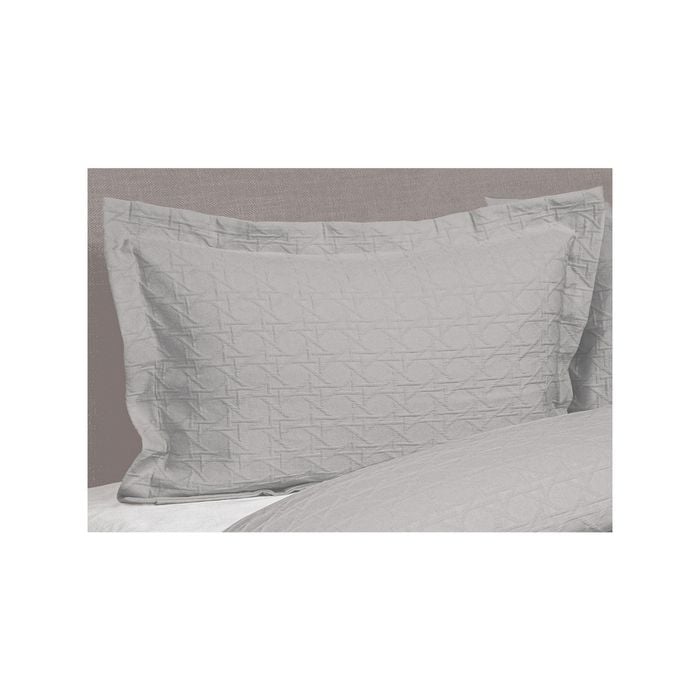 2PK Jason Commercial Villa Matelasse Pillow Sham 48x73cm Silver