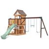 Lifespan Kids Coventry Swing Set and Play Centre with 2.2m Pastel Green Slide