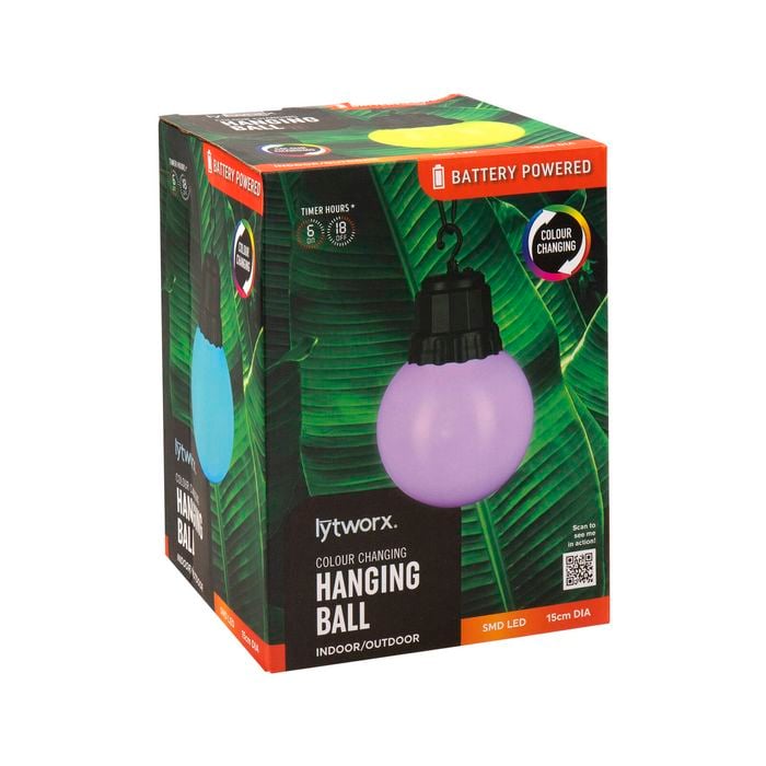 Lytworx Colour Changing Hanging Ball Light