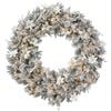 National Tree Company Frosted Colonial Pre-Lit Christmas Wreath - 122cm
