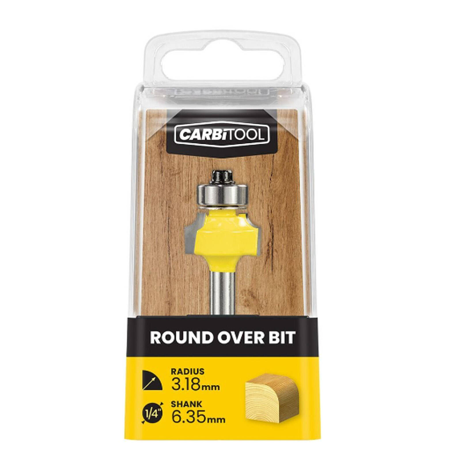 Carbitool 3.18mm Radius Round Over Router Bit