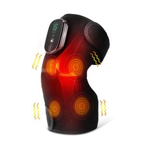 Catzon 3-in-1 Cordless Heated Knee Massager Heating Pad for Shoulder Elbow 4 Vibration 5 Heating Levels