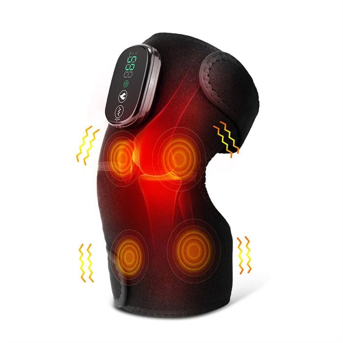 Catzon 3-in-1 Cordless Heated Knee Massager Heating Pad for Shoulder Elbow 4 Vibration 5 Heating Levels