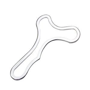 NNEOBA Stainless Steel Gua Sha Scraping Massage Tool Muscle Scraper Silver