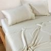 Bianca Rosebank 500TC Soft Split King Size Bed Sheet Set w/ 2xPillowcases Sand