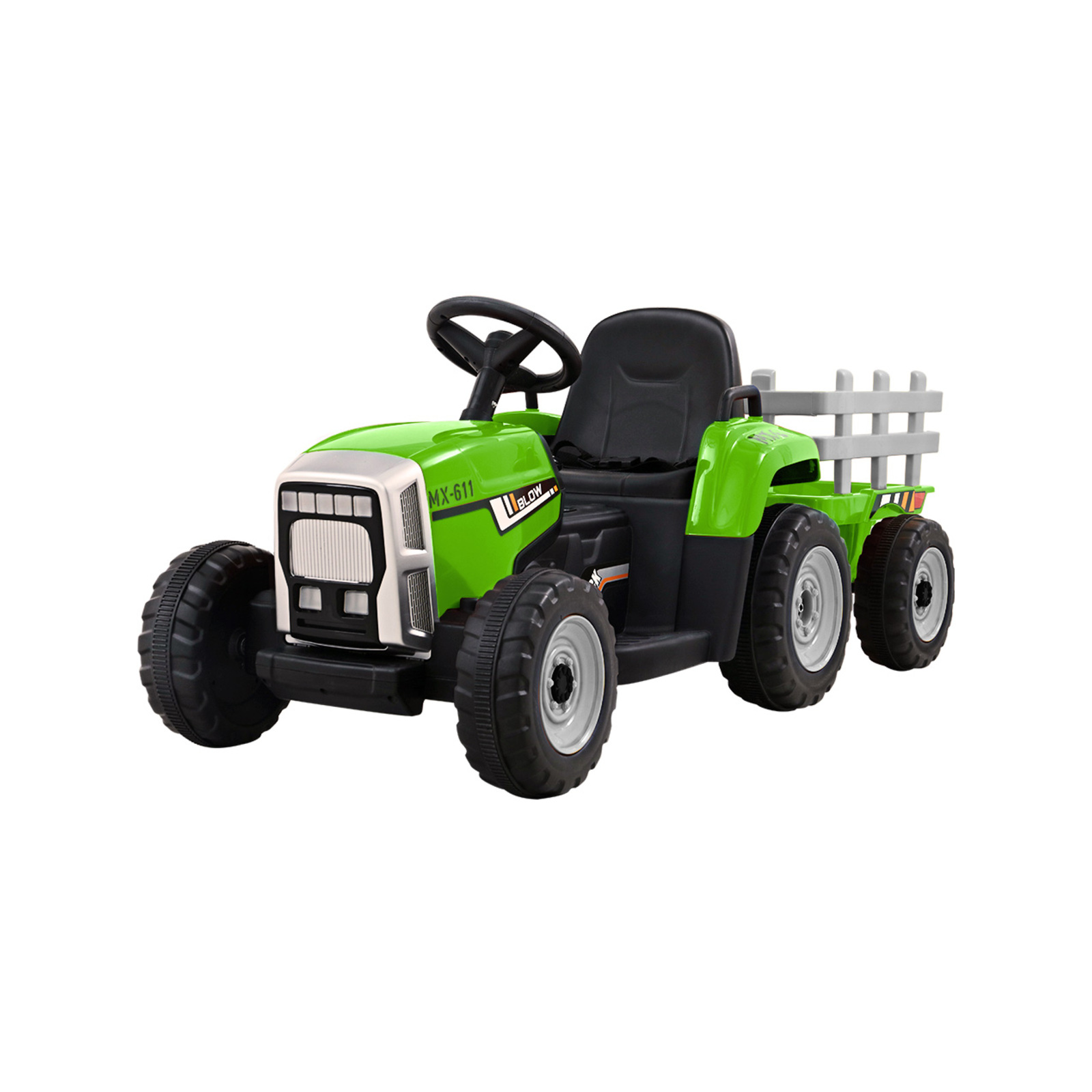 Rigo Ride On Car Tractor Electric 12V Green Bunnings Australia