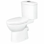 Estilo White Close Coupled Rimless P Trap Toilet Suite WELS 4 4.5L/Full