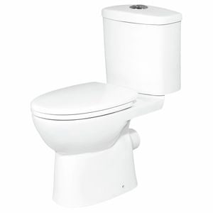 Estilo White Close Coupled Rimless P Trap Toilet Suite 4