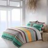 Amsons 100% Cotton Reversible King Quilt Cover Set - Elegance - Multicolour