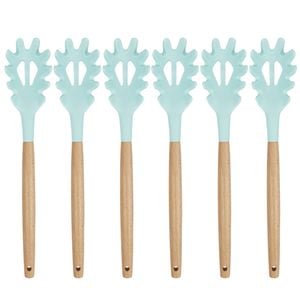 6PK Urban Kitchen Silicone Spaghetti Server Mint Green 31x6cm Practical Design
