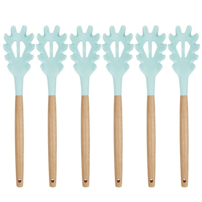 6PK Urban Kitchen Silicone Spaghetti Server Mint Green 31x6cm Practical Design