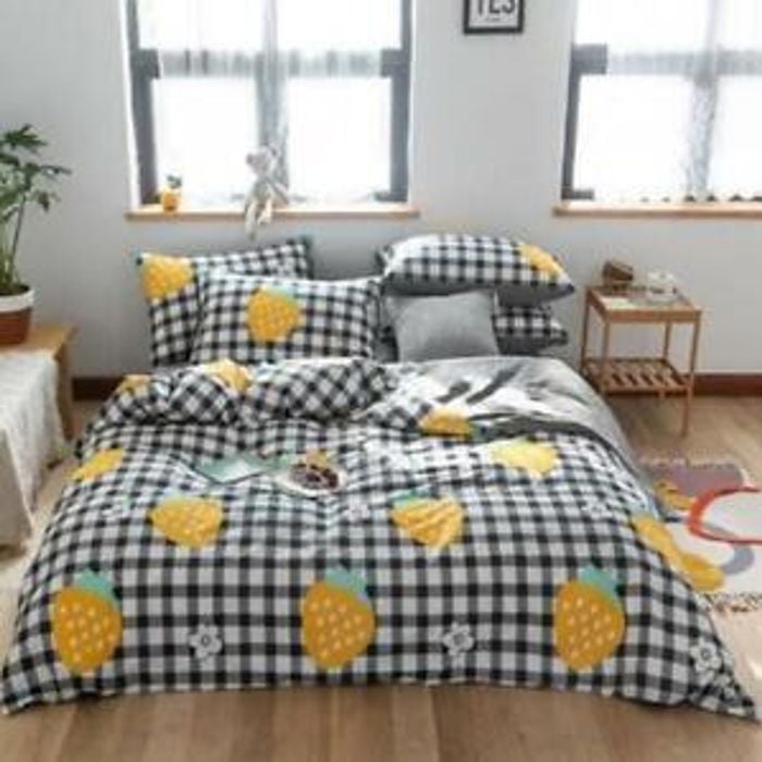 3D Yellow Strawberry 186 Bed Pillowcases Quilt King Size