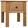 vidaXL Solid Pine Wood Bedside Cabinet 46cm Pine Panama Range Bedroom Table