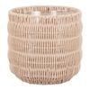 Astin Sinclair 230 x 220mm Cream Poly Rattan Basket Planter Small