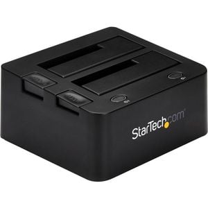 Startech.com Drive Dock Sata/600 - Usb 3.0 Type B Host Interface - Uasp Support External - Black - Dual-bay Hard Drive Dock