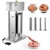 VEVOR Manual Sausage Stuffer 15L Dual-Speed Stainless Steel with 5 Tubes for Home Use