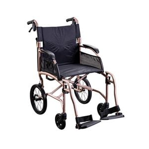 Unicare Health-460mm-Rose Gold-Aura-Lightweight Transit Wheelchair