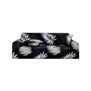 SOGA High Stretch 3-Seater Leaf Design Sofa Slipcover