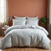 Royal Comfort 1000 Thread Count Bamboo Cotton Sheet and Quilt Set Cool Grey King