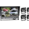 Elinz 9" Splitscreen Monitor 4PIN Colour CCD IR Rearview Reversing 4x Cameras Package - 4 Camera Package