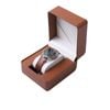 Catzon Watch Box Single Slot Portable Organizer Display Case-coffee