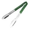 Hygiplas Serving Tongs Colour Coded Green 300mm Commercial Kitchen Catering Utensil