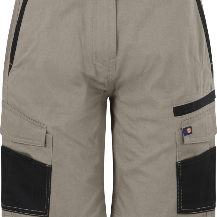 Citeco Women's Khaki Mid Shorts Cotton Stretch - Size 8