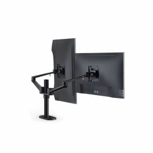 TODO 14"- 32" Aluminium Dual Monitor Bracket Stand Desk Mount Tilt / Rotate