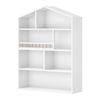 Oikiture 4 Tiers Kids Bookshelf Rack Organiser Bookcase