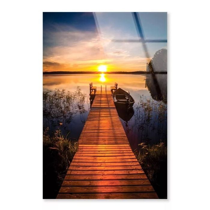 Sunset Over Fish Boat   Print 100% Australian Made 40 x 50cm  (Acrylic)