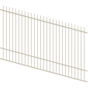 ProtectorAl 1201 - 2400 x 1500mm Surfmist Raked Up to 15º Picket Top Pool Fence Panel