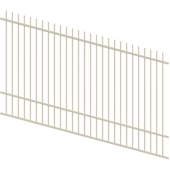 ProtectorAl 1201 - 2400 x 1500mm Surfmist Raked Up to 15º Picket Top Pool Fence Panel