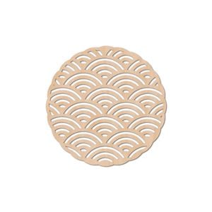Nord Deco Wooden Coaster Kitchen Decor 10x10cm - Arches