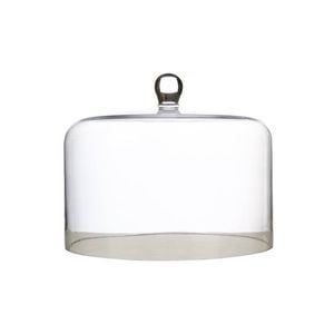Maxwell & Williams Diamante Straight-Sided Glass Cake Dome 26x20cm - Clear