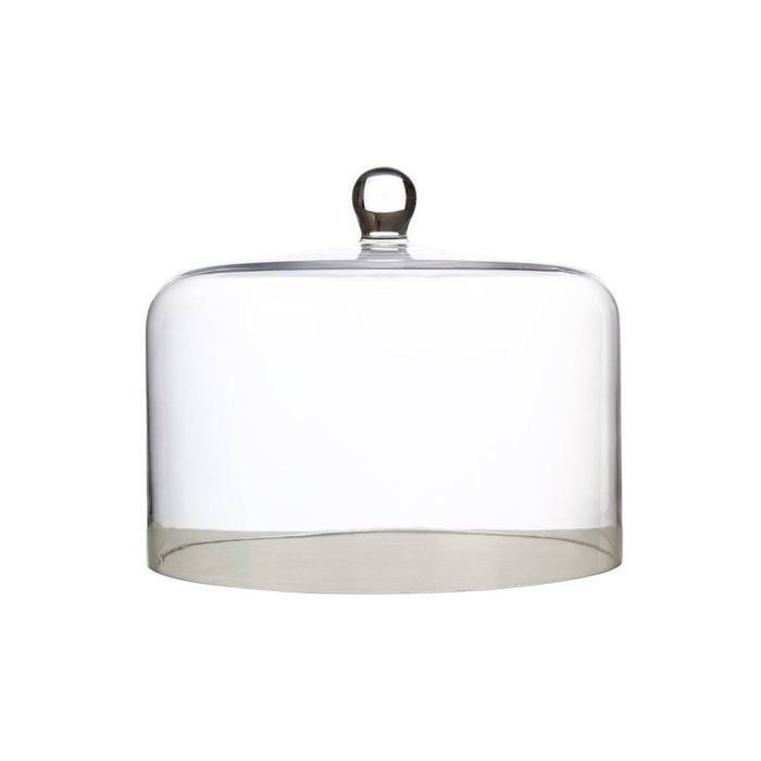 Maxwell & Williams Diamante Straight-Sided Glass Cake Dome 26x20cm - Clear