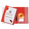 Marbig Premier Flat File A4 (Clear Front) (Red)