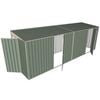 Build-a-Shed 1.5 x 6 x 2m Dual Hinged Side Door Skillion Shed - Green