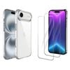 Icoverlover For Iphone Air Case + 2x Glass Screen Protectors Clear