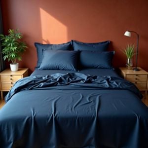 Royal Comfort 1000tc Balmain Bamboo Cotton Sheets Set Royal Blue King