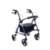 Safety and Mobility Aluminium Red Height Adjustable Rollator