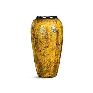 SOGA 35x17cm Ceramic Vase – Yellow